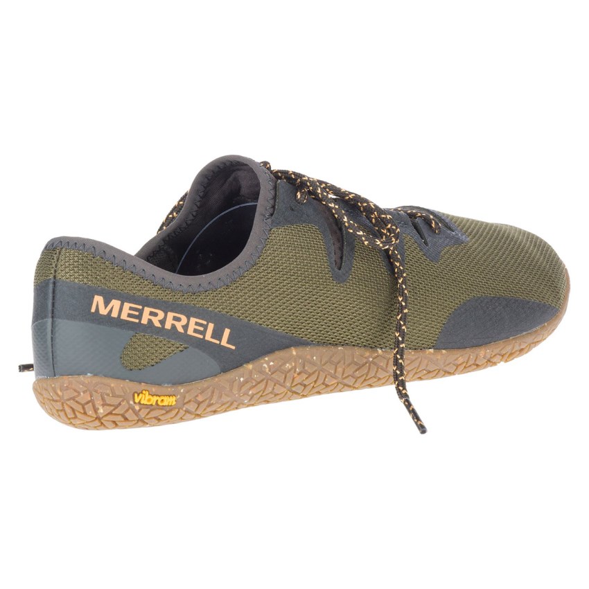 Chaussure Trail Merrell Vapor Glove 5 Vert Olive Homme | U.M.BGUC